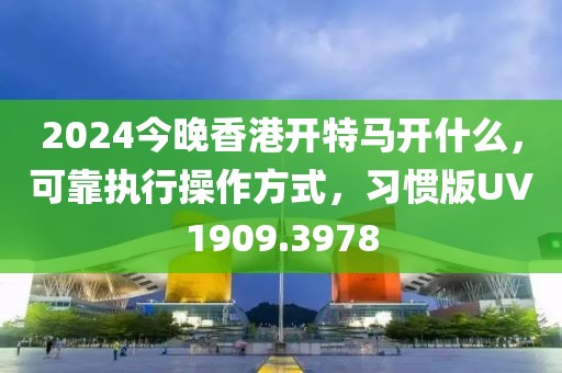 2024今晚香港開特馬開什么，可靠執行操作方式，習慣版UV1909.3978