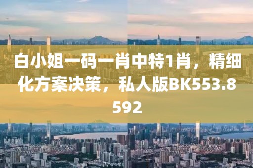 白小姐一碼一肖中特1肖，精細化方案決策，私人版BK553.8592