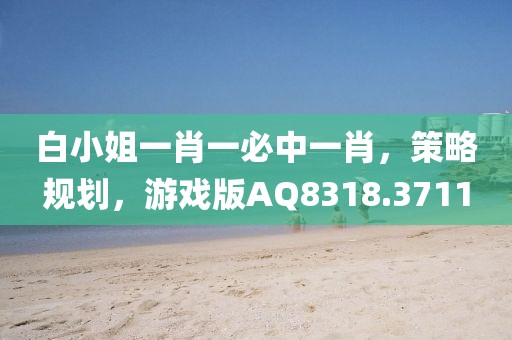 白小姐一肖一必中一肖，策略規劃，游戲版AQ8318.3711