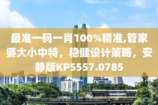 最準一碼一肖100%精準,管家婆大小中特，穩健設計策略，安靜版KP5557.0785