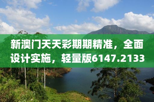 新澳門天天彩期期精準，全面設計實施，輕量版6147.2133