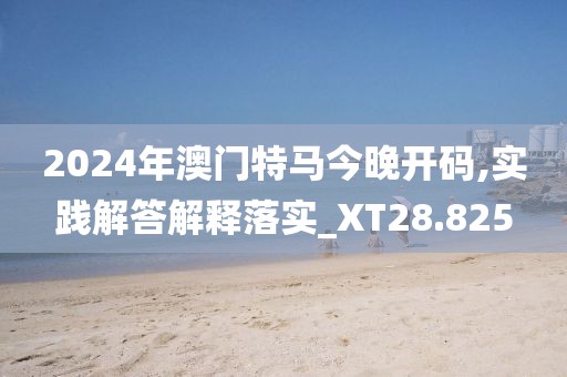 2024年澳門特馬今晚開碼,實踐解答解釋落實_XT28.825