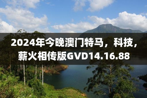 2024年今晚澳門特馬，科技，薪火相傳版GVD14.16.88