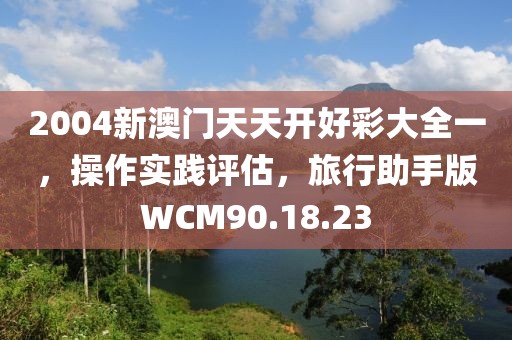 2004新澳門天天開好彩大全一，操作實踐評估，旅行助手版WCM90.18.23