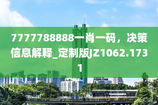 7777788888一肖一碼，決策信息解釋_定制版JZ1062.1731