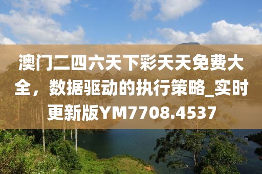 澳門二四六天下彩天天免費大全，數據驅動的執行策略_實時更新版YM7708.4537