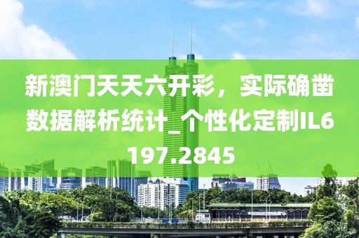 新澳門天天六開彩，實際確鑿數據解析統計_個性化定制IL6197.2845
