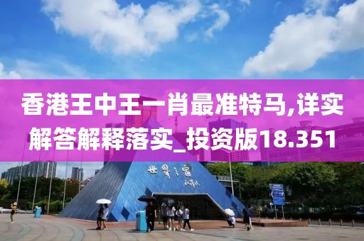 香港王中王一肖最準特馬,詳實解答解釋落實_投資版18.351