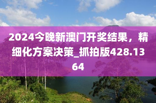 2024今晚新澳門開獎結果，精細化方案決策_抓拍版428.1364