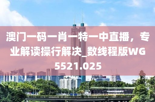 澳門一碼一肖一特一中直播，專業解讀操行解決_數線程版WG5521.025