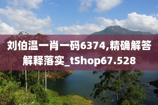 劉伯溫一肖一碼6374,精確解答解釋落實_tShop67.528