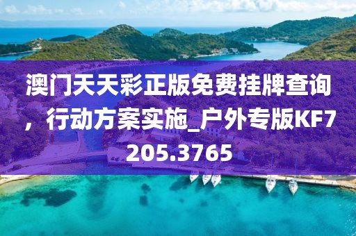 澳門天天彩正版免費掛牌查詢，行動方案實施_戶外專版KF7205.3765