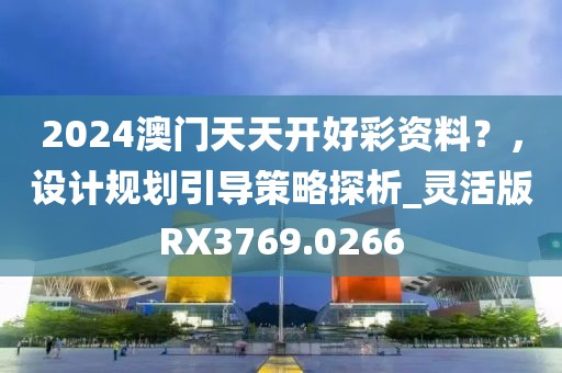 2024澳門天天開好彩資料？，設計規劃引導策略探析_靈活版RX3769.0266