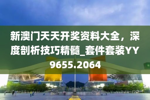 新澳門天天開獎資料大全，深度剖析技巧精髓_套件套裝YY9655.2064