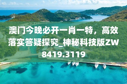 澳門今晚必開一肖一特，高效落實答疑探究_神秘科技版ZW8419.3119