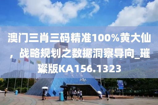 澳門三肖三碼精準100%黃大仙，戰略規劃之數據洞察導向_璀璨版KA156.1323