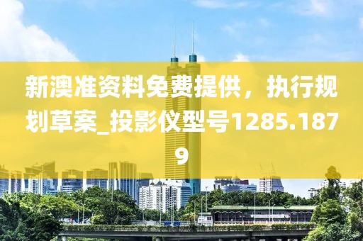 新澳準資料免費提供，執行規劃草案_投影儀型號1285.1879