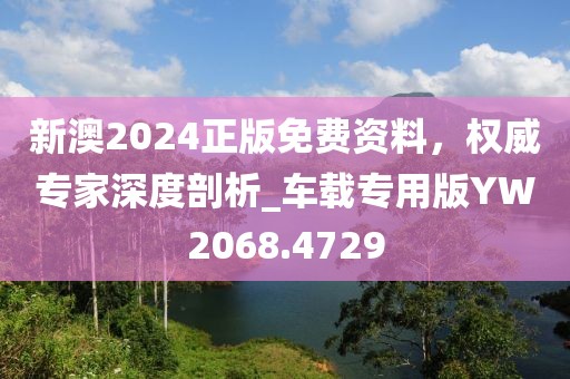 新澳2024正版免費資料，權威專家深度剖析_車載專用版YW2068.4729