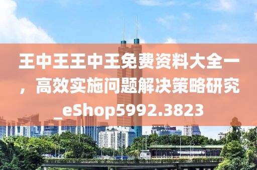 王中王王中王免費資料大全一，高效實施問題解決策略研究_eShop5992.3823
