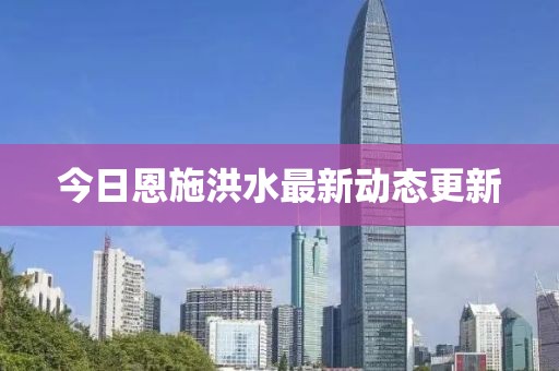 今日恩施洪水最新動態更新