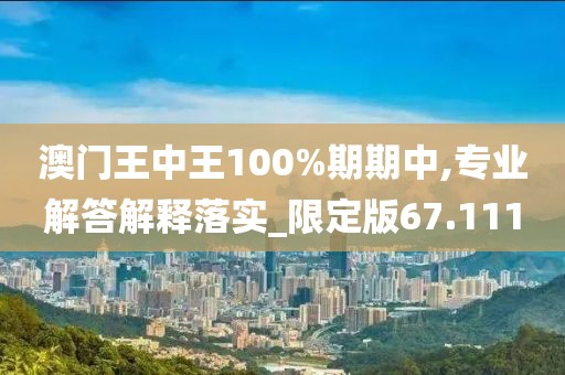 澳門王中王100%期期中,專業解答解釋落實_限定版67.111