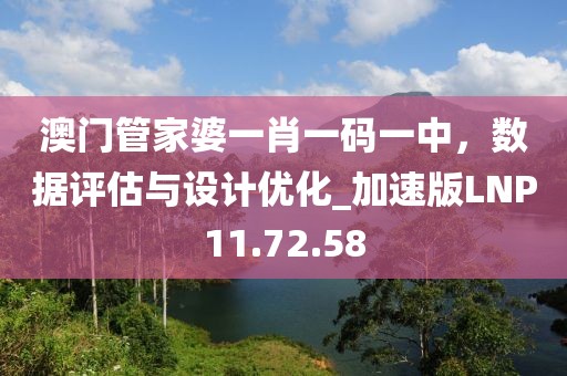 澳門管家婆一肖一碼一中，數據評估與設計優化_加速版LNP11.72.58