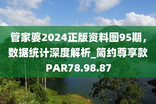 管家婆2024正版資料圖95期，數據統計深度解析_簡約尊享款PAR78.98.87