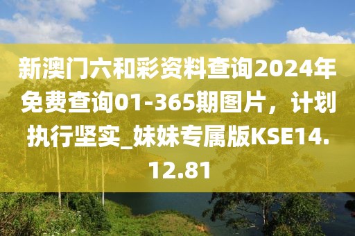 新澳門六和彩資料查詢2024年免費查詢01-365期圖片，計劃執行堅實_妹妹專屬版KSE14.12.81