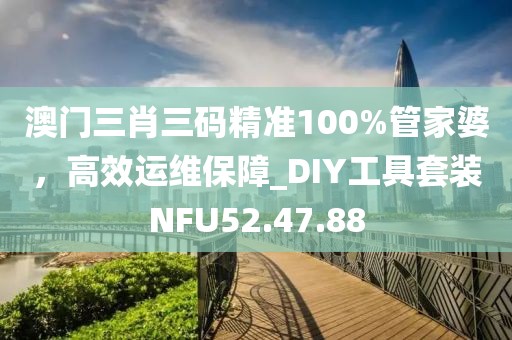 澳門三肖三碼精準100%管家婆，高效運維保障_DIY工具套裝NFU52.47.88
