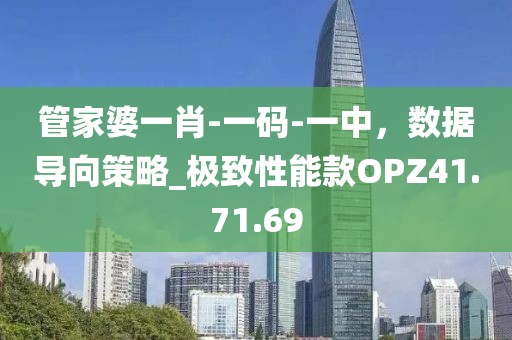 管家婆一肖-一碼-一中，數據導向策略_極致性能款OPZ41.71.69