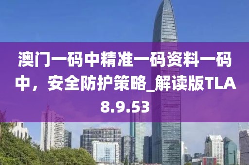 澳門一碼中精準一碼資料一碼中，安全防護策略_解讀版TLA8.9.53