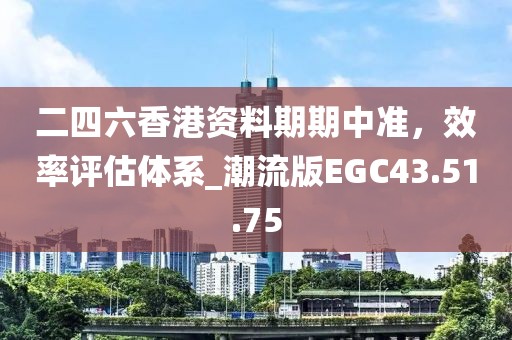 二四六香港資料期期中準，效率評估體系_潮流版EGC43.51.75