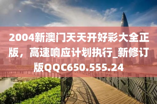 2004新澳門天天開好彩大全正版，高速響應計劃執行_新修訂版QQC650.555.24