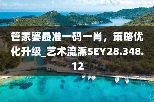 管家婆最準一碼一肖，策略優化升級_藝術流派SEY28.348.12