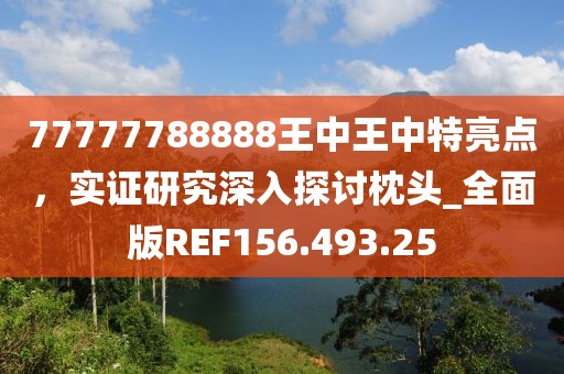 77777788888王中王中特亮點，實證研究深入探討枕頭_全面版REF156.493.25
