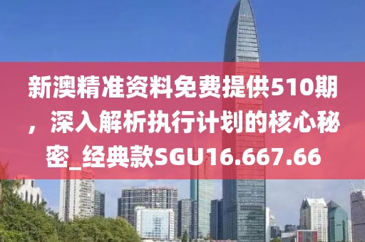 新澳精準資料免費提供510期，深入解析執行計劃的核心秘密_經典款SGU16.667.66