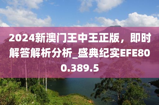 2024新澳門王中王正版，即時解答解析分析_盛典紀實EFE800.389.5