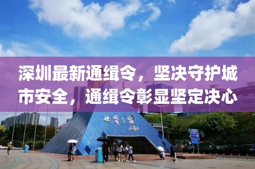 深圳最新通緝令，堅決守護城市安全，通緝令彰顯堅定決心