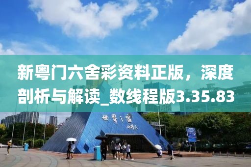 新粵門六舍彩資料正版，深度剖析與解讀_數線程版3.35.83