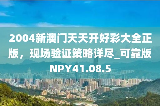2004新澳門天天開好彩大全正版，現場驗證策略詳盡_可靠版NPY41.08.5