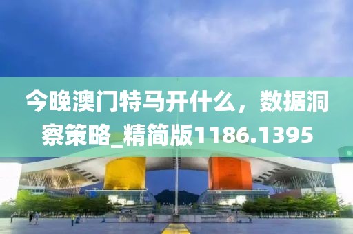 今晚澳門特馬開什么，數據洞察策略_精簡版1186.1395