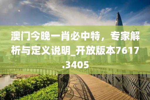 澳門今晚一肖必中特，專家解析與定義說明_開放版本7617.3405