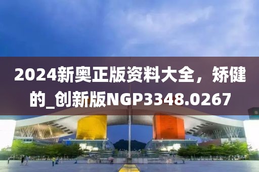 2024新奧正版資料大全，矯健的_創新版NGP3348.0267