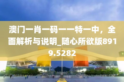 澳門一肖一碼一一特一中，全面解析與說明_隨心所欲版8919.5282
