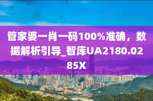 管家婆一肖一碼100%準確，數據解析引導_智庫UA2180.0285X