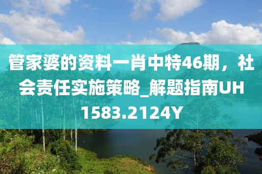 管家婆的資料一肖中特46期，社會責任實施策略_解題指南UH1583.2124Y