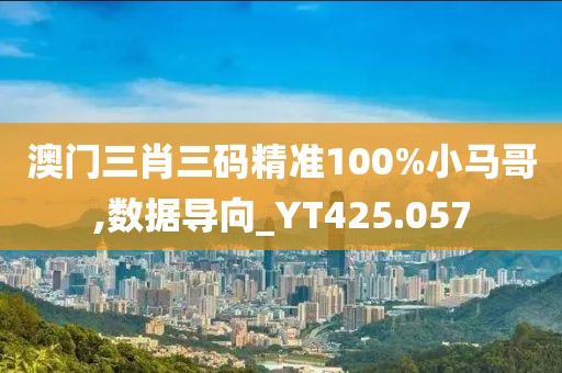 澳門三肖三碼精準100%小馬哥,數據導向_YT425.057