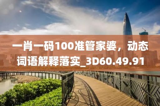 一肖一碼100準管家婆，動態詞語解釋落實_3D60.49.91