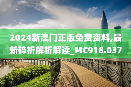2024新澳門正版免費資料,最新碎析解析解讀_MC918.037