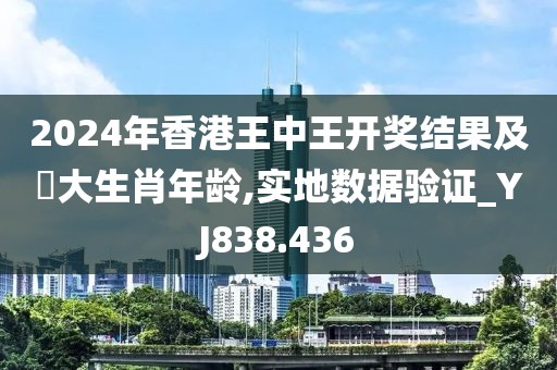 2024年香港王中王開獎結果及枓大生肖年齡,實地數據驗證_YJ838.436